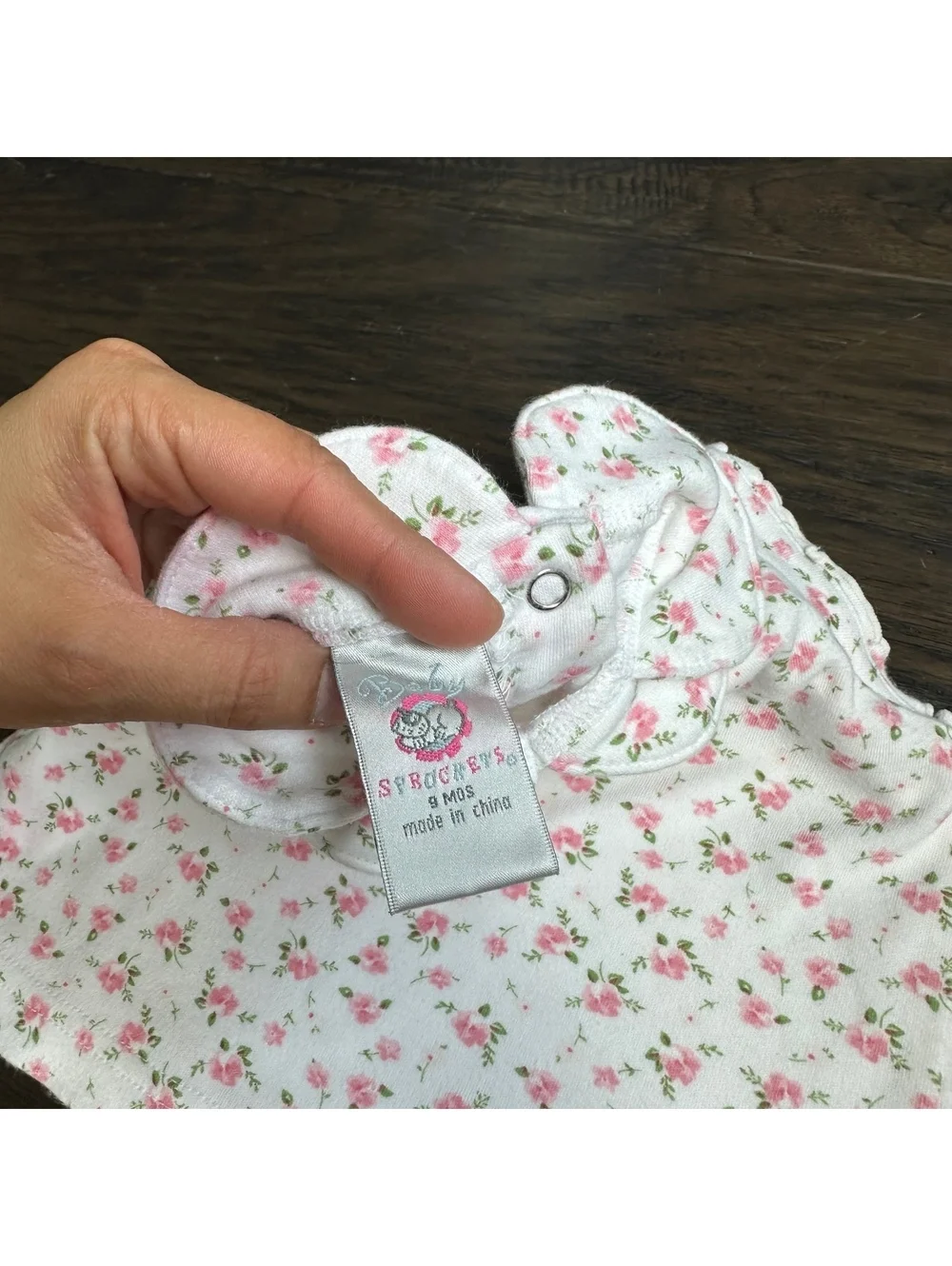 baby sprockets Vintgae Baby Top Petal Collar Size 9M